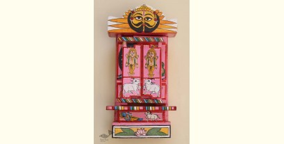 कथनिक ☀ Kaavad a Wooden Shrine ( Pink - 29 cm) ~ 141