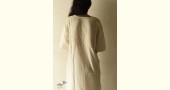 shop Handloom Cotton Off White dress