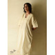 shop Handloom Cotton Off White dress