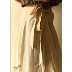 Handloom Cotton Designer A-Line Skirt