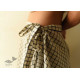 shop Handloom Cotton Designer A-Line Checks Skirt