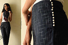 Handloom Cotton Designer Girls Trouser 