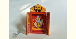 Kathanik . कथनिक ☀ Kaavad a Wooden Shrine - Krishna & Cow { Single piece} ~ 9