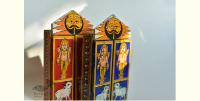 Kathanik . कथनिक ☀ Kaavad a Wooden Shrine - Hanuman { Single piece } ~ 4