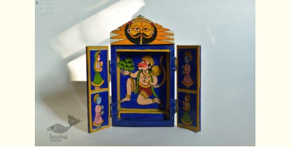 Kathanik . कथनिक ☀ Kaavad a Wooden Shrine - Hanuman { Single piece } ~ 4