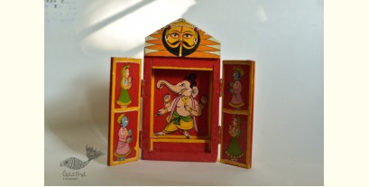 Kathanik . कथनिक ☀ Kaavad a Wooden Shrine - Ganesh { Single piece } ~ 5