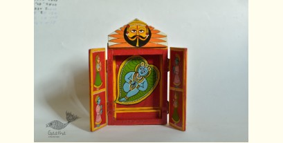 Kathanik . कथनिक ☀ Kaavad a Wooden Shrine - Bal Krishna { Single piece } ~ 3