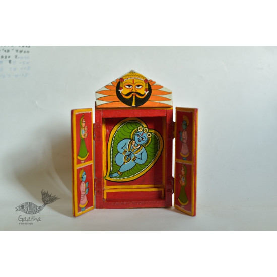 कथनिक ☀ Kaavad a Wooden Shrine - Bal Krishna { Single piece } ~ 3