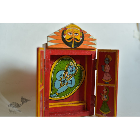 कथनिक ☀ Kaavad a Wooden Shrine - Bal Krishna { Single piece } ~ 3