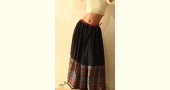 shop Ajrakh printed Long Skirt With Natural Dyed - Black & Red