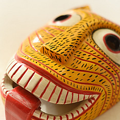 Handmade Wooden Mask ~ Tiger