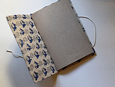 Ajrakh Pothi Diary  ( 9 X 6 in ) ☙ Duck Motif