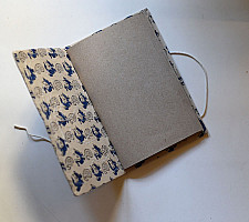 Ajrakh Pothi Diary  ( 9 X 6 in ) ☙ Duck Motif