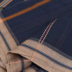 shop Begampuri Handloom Cotton Saree - Navy Blue