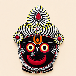 Mukhauta . मुखौटा : Handmade Wall Hanging Chhau Mask - Jagannath 