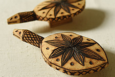 Burn Art | Tribal Wooden Art Pieces - Turtles (Set of Two)