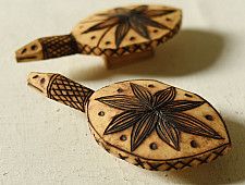 Burn Art | Tribal Wooden Art Pieces - Turtles (Set of Two)