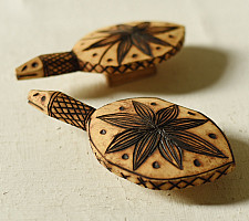 Burn Art | Tribal Wooden Art Pieces - Turtles (Set of Two)