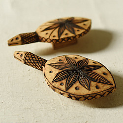 Burn Art | Tribal Wooden Art Pieces - Turtles (Set of Two)