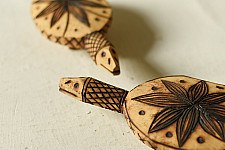 Burn Art | Tribal Wooden Art Pieces - Turtles (Set of Two)