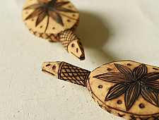 Burn Art | Tribal Wooden Art Pieces - Turtles (Set of Two)