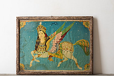 Memory Lines | Indian Antique Print  ( With Frame) - Burk-E-Albani