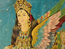 Memory Lines | Indian Antique Print  ( With Frame) - Burk-E-Albani