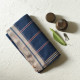 shop Begampuri Handloom Cotton Saree - Navy Blue