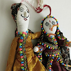 Dhingli | Cotton Handmade Kutchi Doll - Set of Two