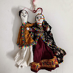 Dhingli | Cotton Handmade Kutchi Doll - Set of Two