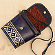 shop Kutchi Leather Sling Handbag / Purse - Blue