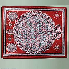 Mandana Art - Painting - Geometric Motifs (Red - 11 x 14 inch )