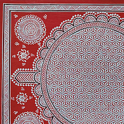 Mandana Art - Painting - Geometric Motifs (Red - 11 x 14 inch )