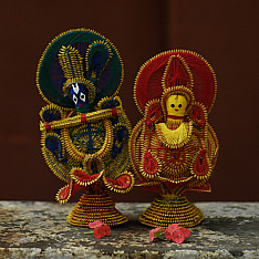 Dhaana Murti . Paddy Craft | Radhe Krishna ( Set of Two )