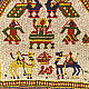 Gujrat Bead Work - Old & Antique Wall Hanging With Geometric Fabric Border