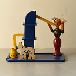 Etikoppaka | Wooden Toy ~ Hand Pump