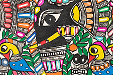 Madhuban . मधुबन ❁ Madhubani Painting - Elephant