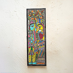 Madhuban . मधुबन ❁ Madhubani Painting - Radha Krishna