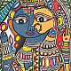 shop Madhubani Painting - Ardhanarishvara