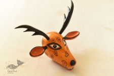 Handmade Wooden Mask ~ Deer