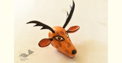 Handmade Wooden Mask ~ Deer