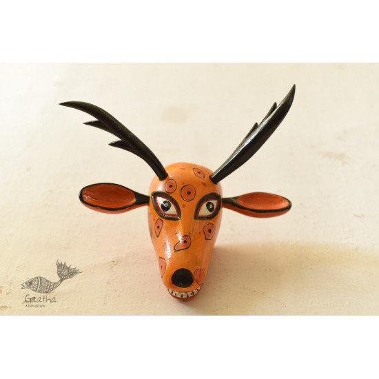 shop handmade wooden mask -  Deer