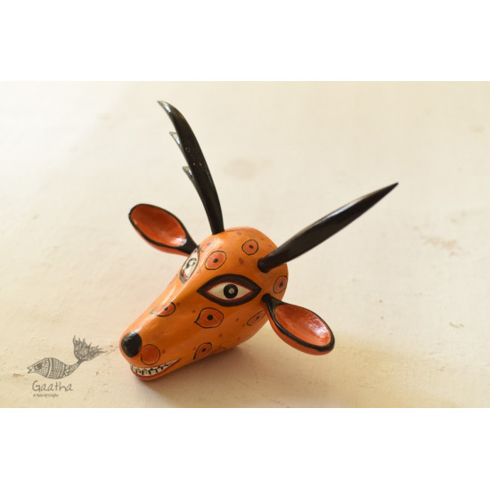 shop handmade wooden mask -  Deer