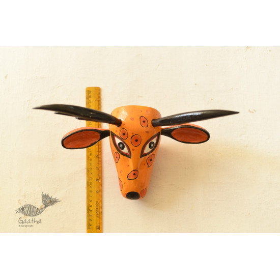 shop handmade wooden mask -  Deer