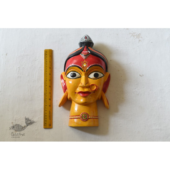 shop handmade wooden mask - Durga