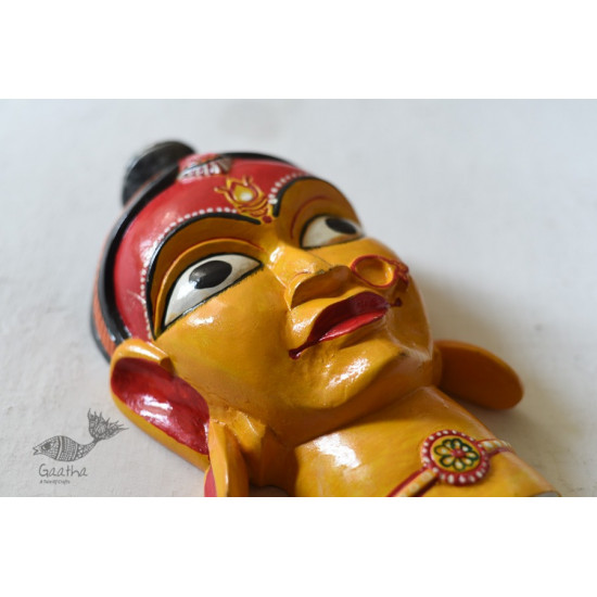 shop handmade wooden mask - Durga