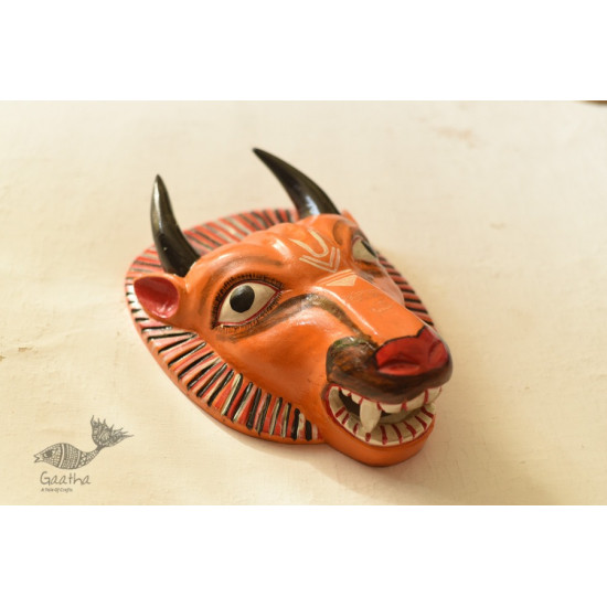 shop handmade wooden mask - Bull 