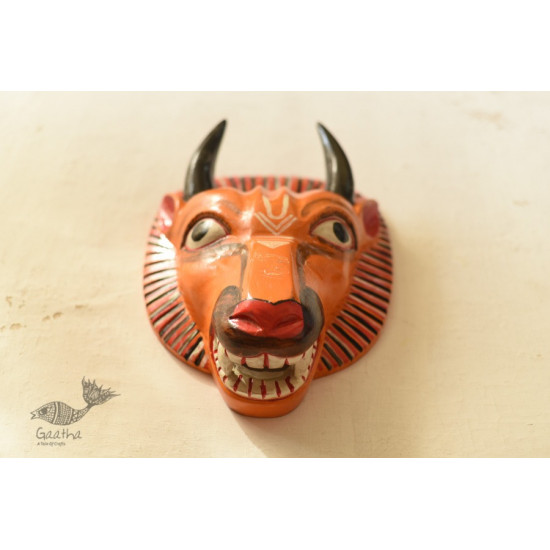 shop handmade wooden mask - Bull 