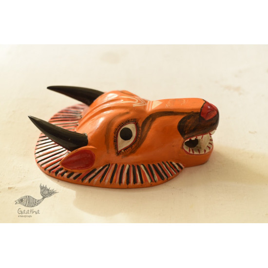 shop handmade wooden mask - Bull 