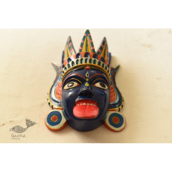 shop handmade wooden mask - kaali